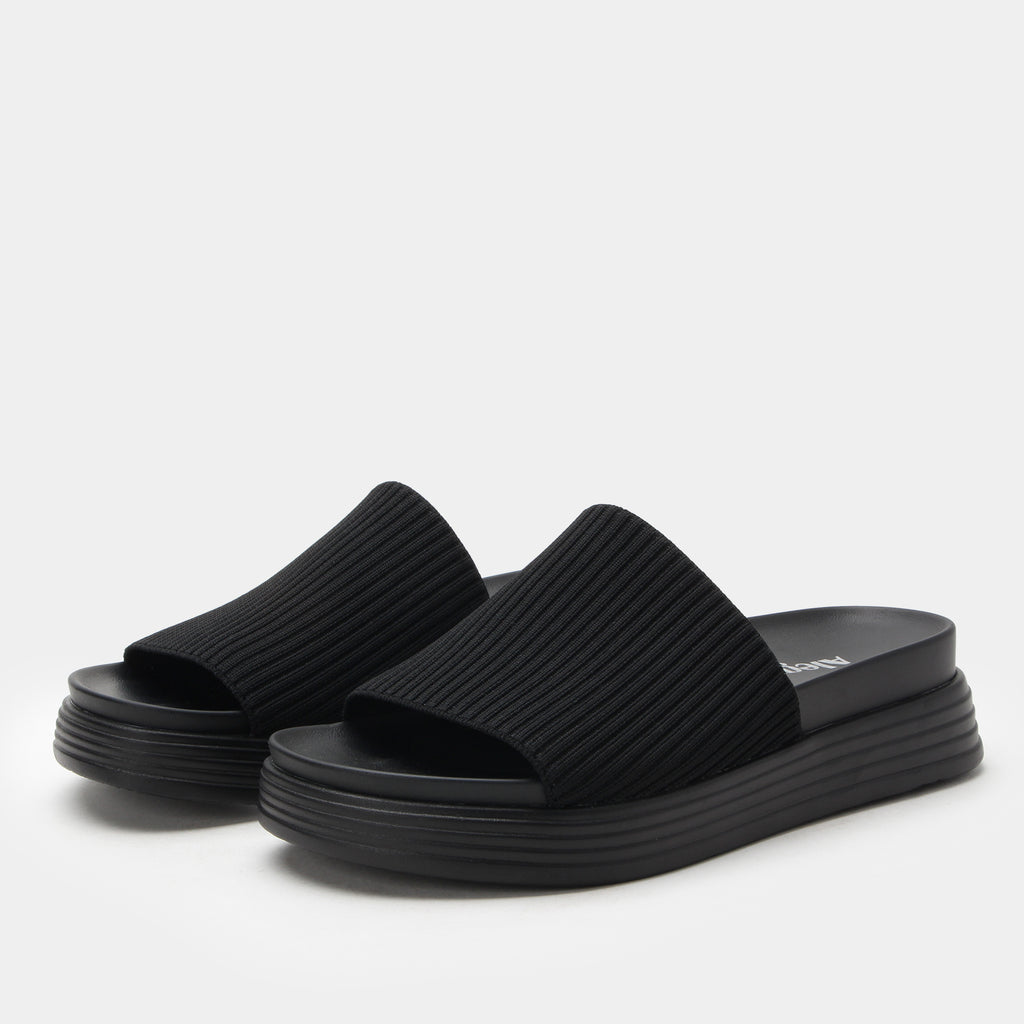 Akimi Black Sandal | Alegria Shoes