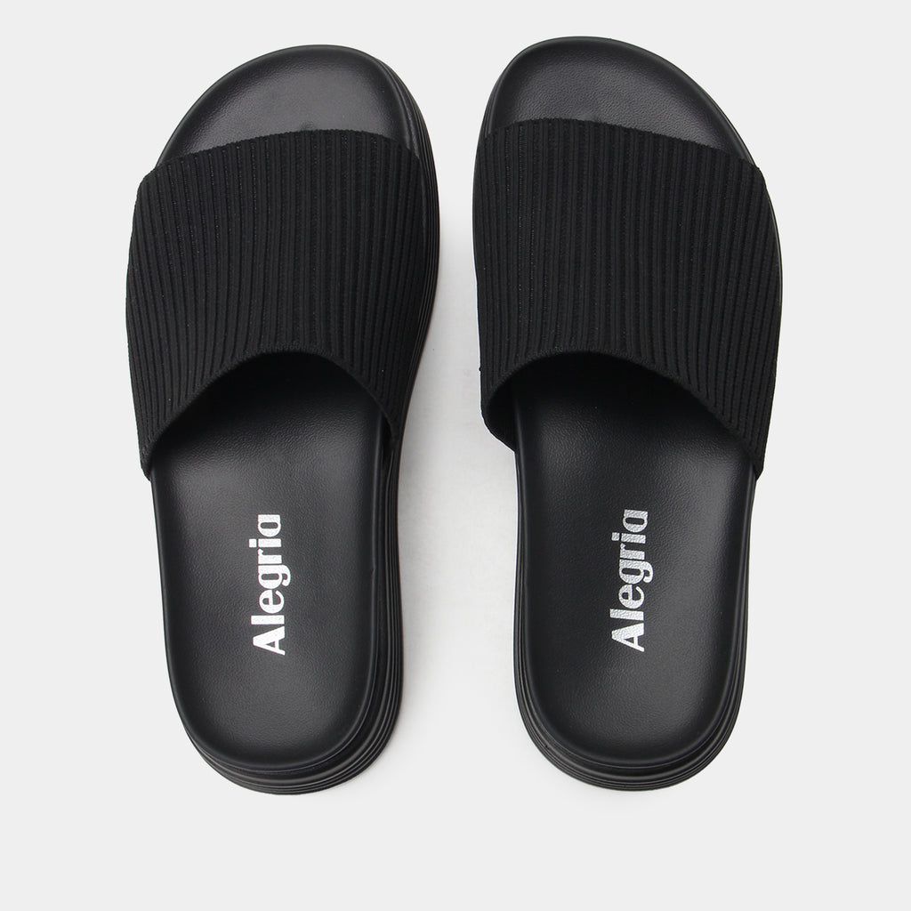 Akimi Black Sandal | Alegria Shoes