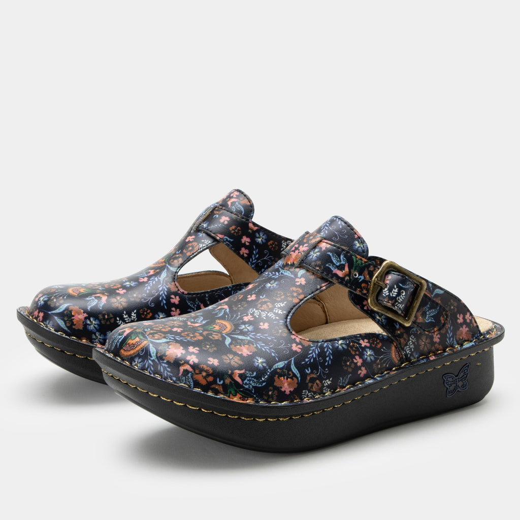 Classic Lax A Daisy open back clog on a classic rocker outsole - ALG-6302_S1