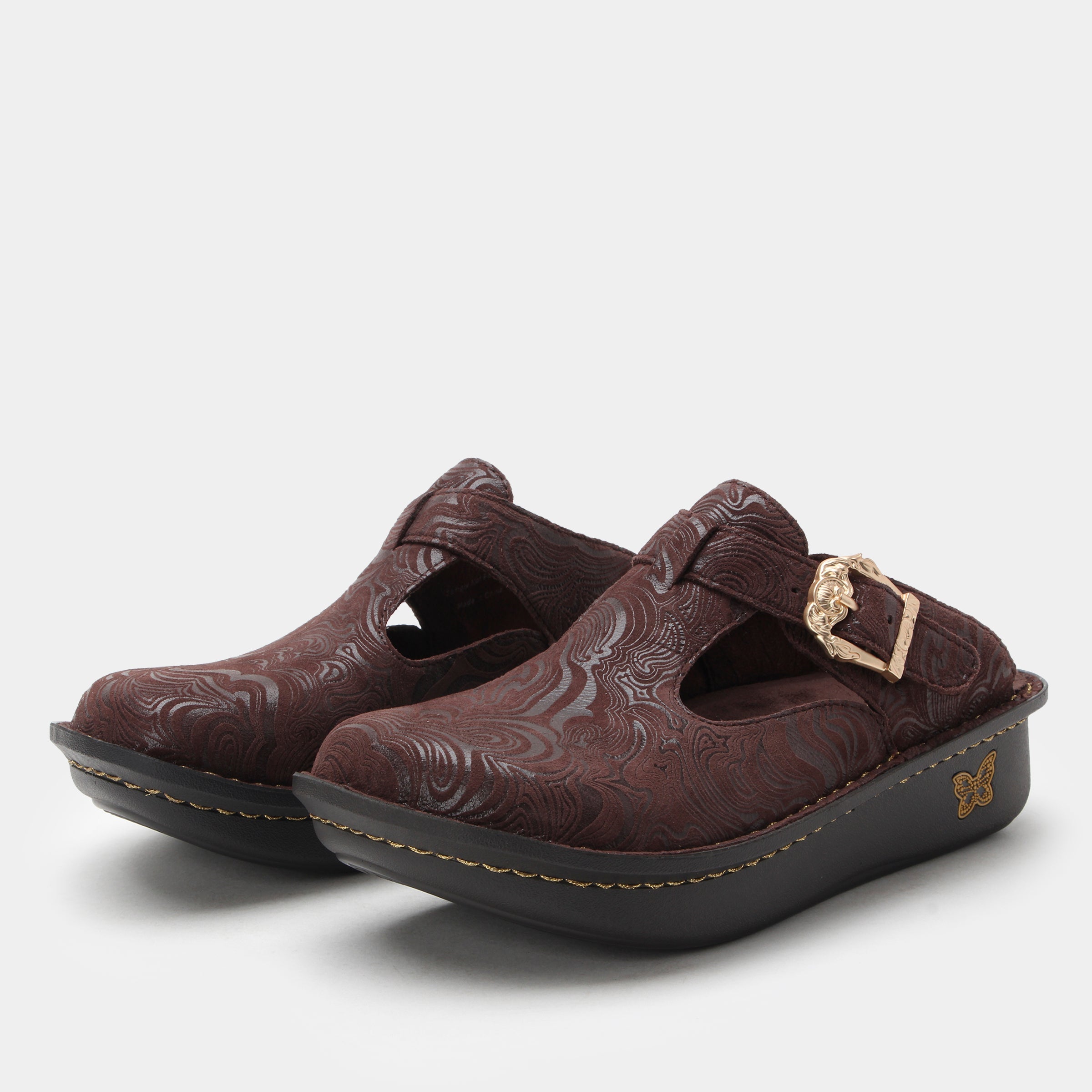 Classic Swirling Brown Shoe - Alegria Shoes