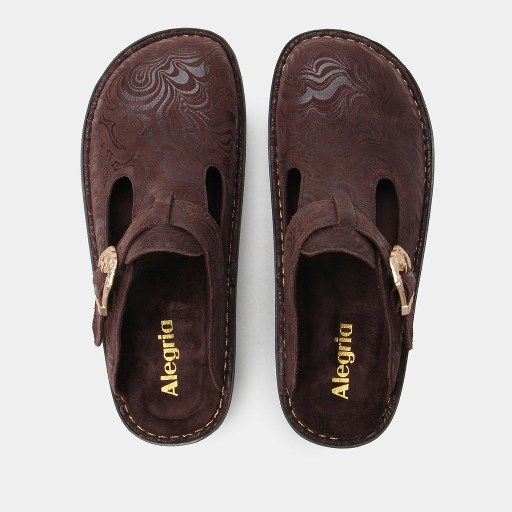 Classic Swirling Brown Shoe | Alegria Shoes