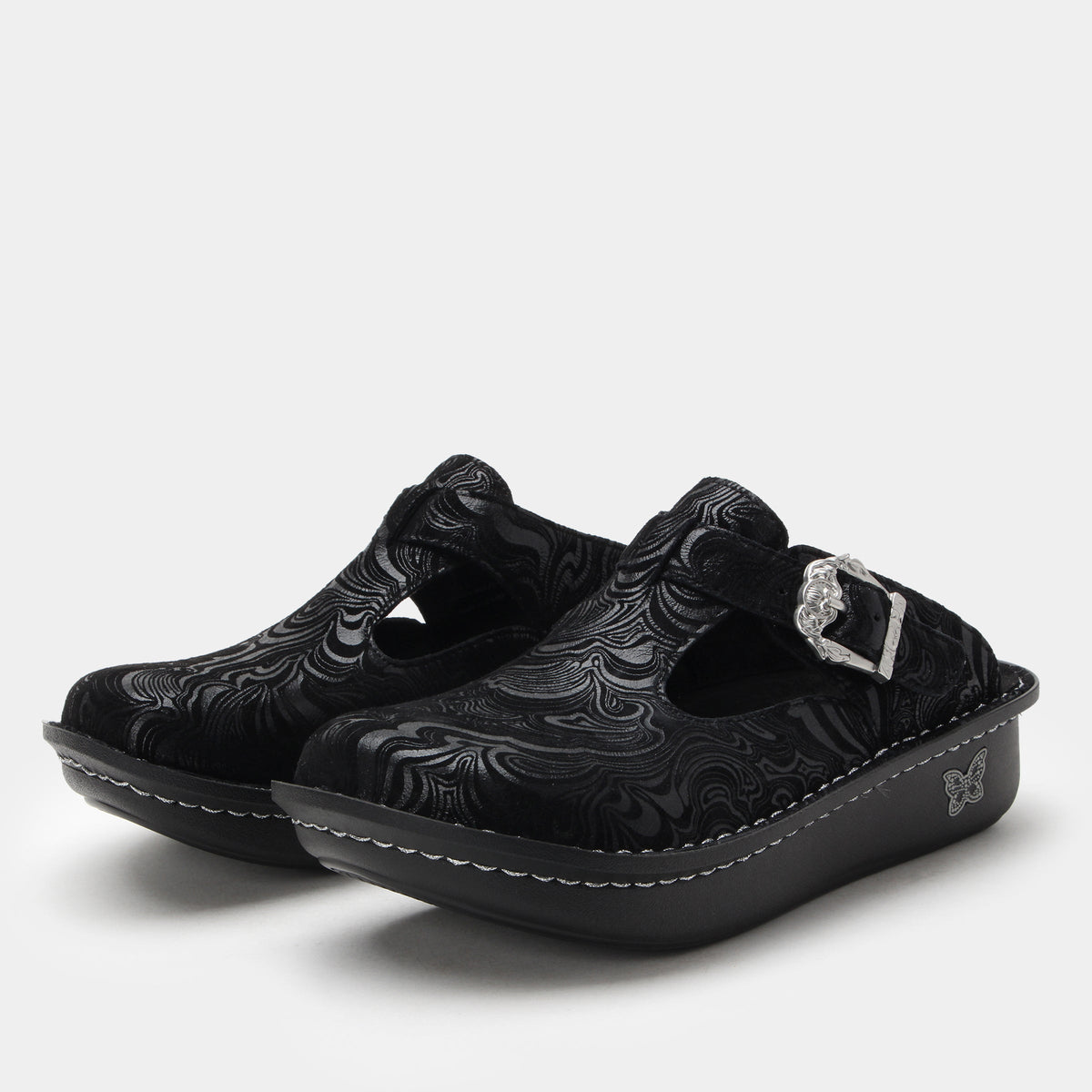 Classic Swirling Black Shoe | Alegria Shoes