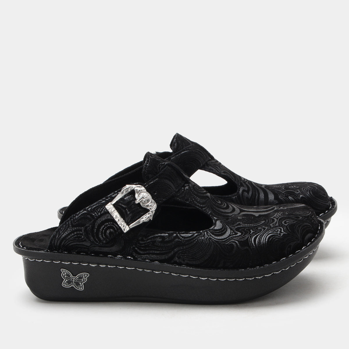 Classic Swirling Black Shoe | Alegria Shoes