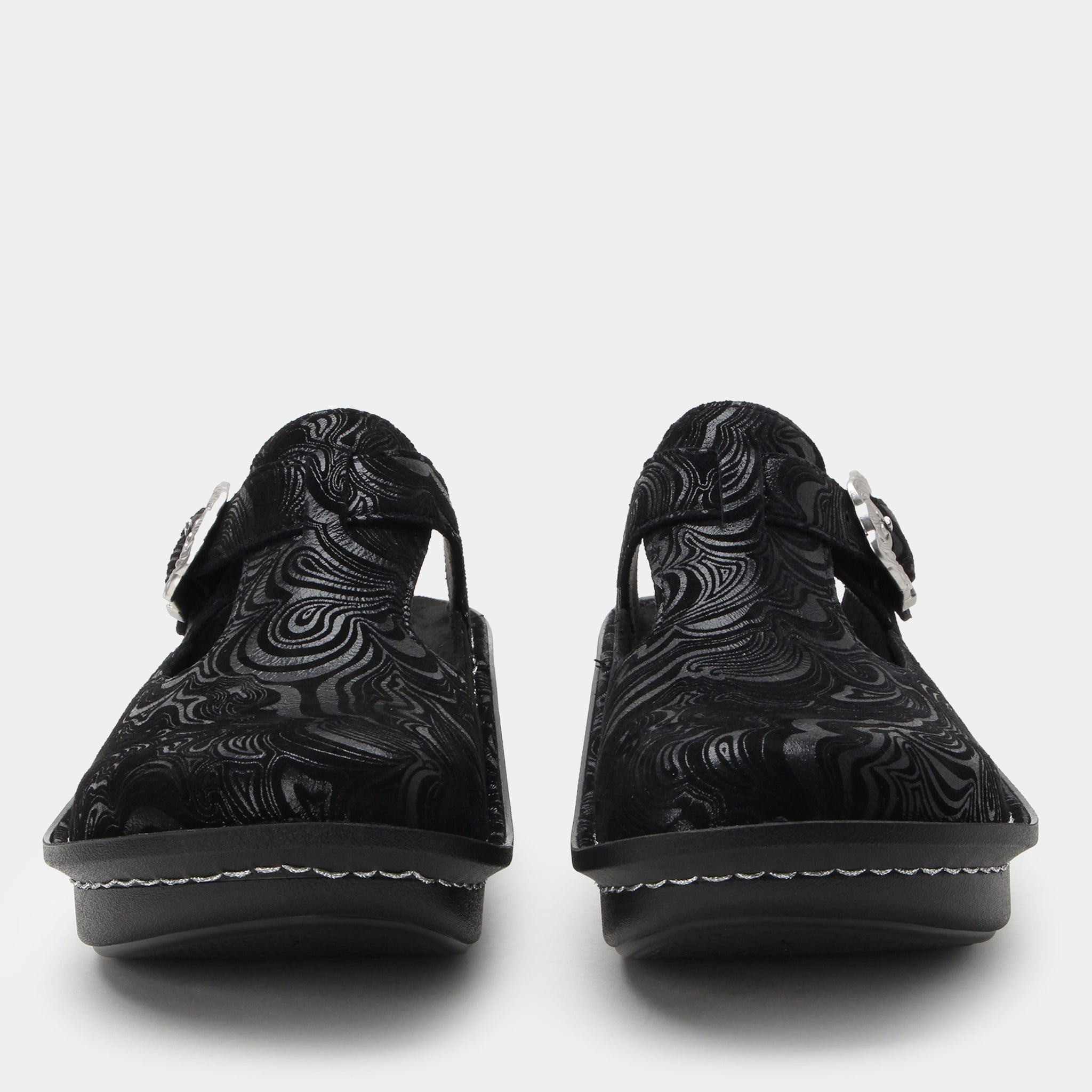 Classic Swirling Black Shoe - Alegria Shoes