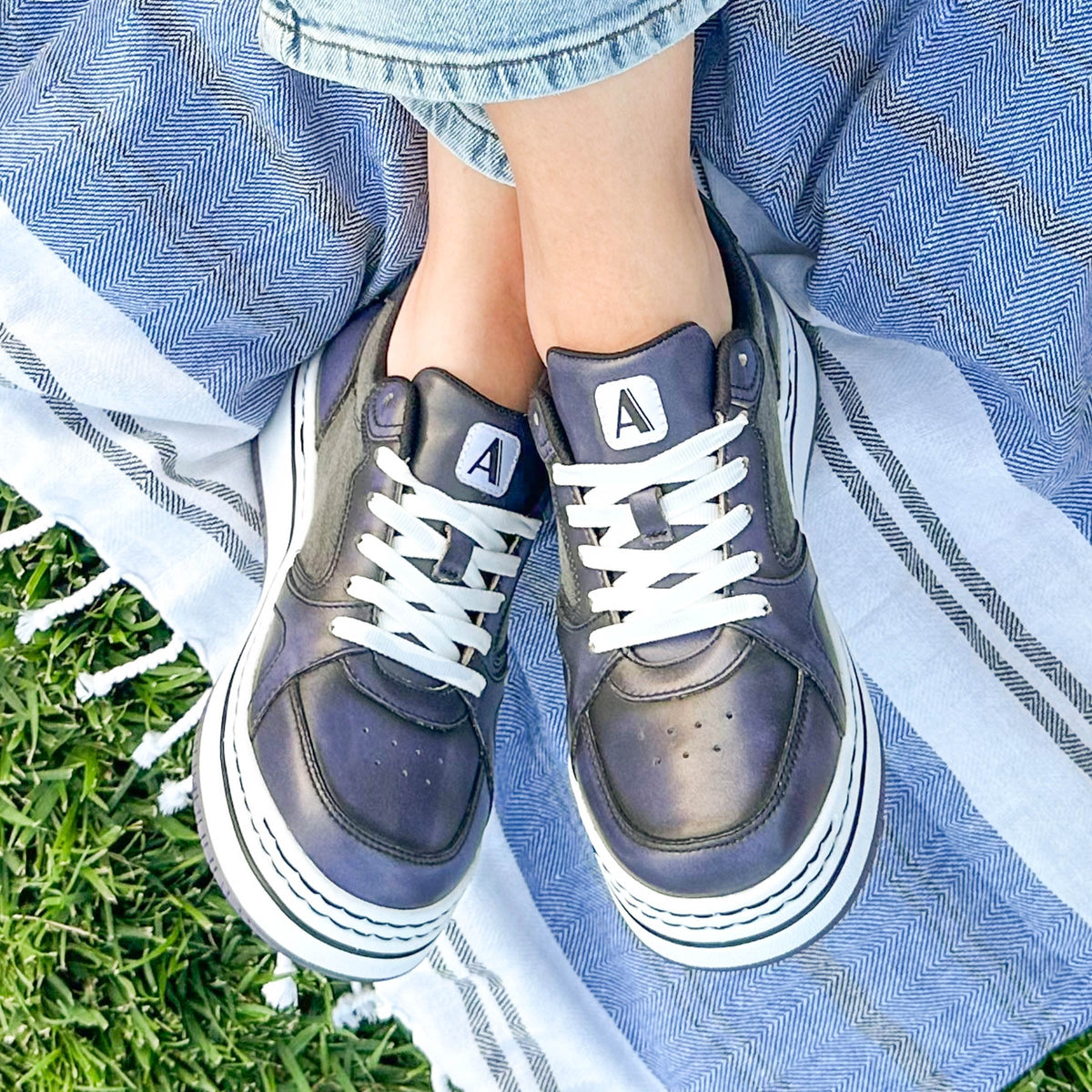 Alyster Blue Black Shoe | Alegria Shoes