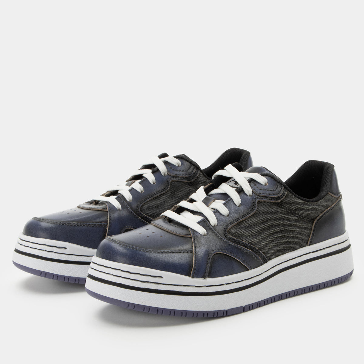 Alyster Blue Black Shoe | Alegria Shoes