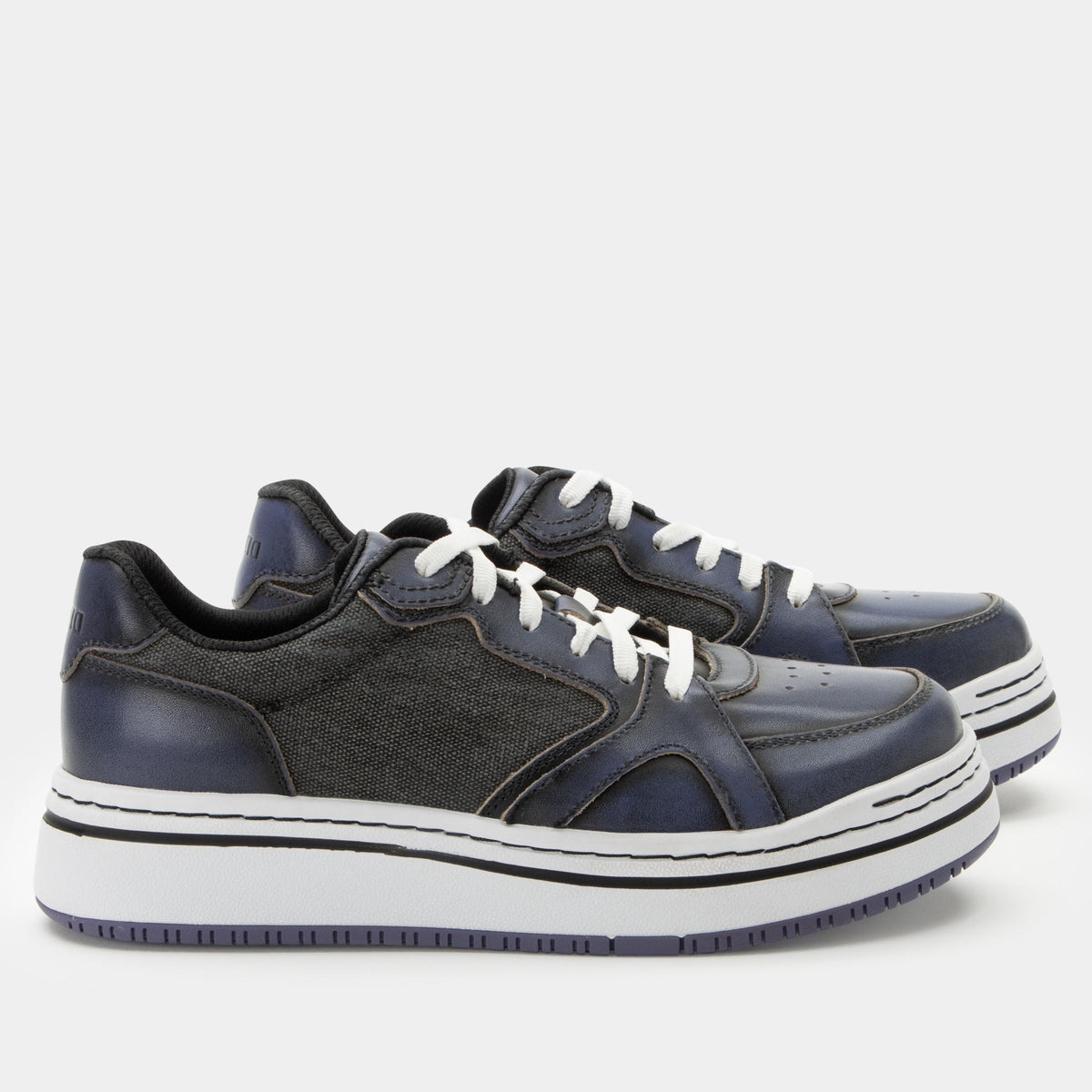 Alyster Blue Black Shoe | Alegria Shoes