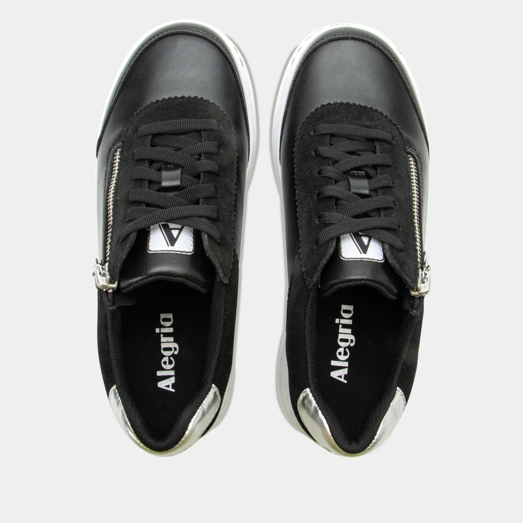 Averie Black Converterible shoe on a Sportform outsole AVE-601_S4