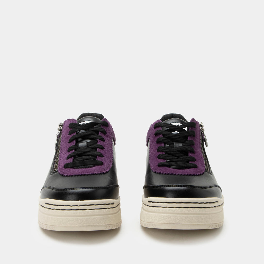 Averie Black Purple shoe on a Sportform outsole AVE-6385_S5