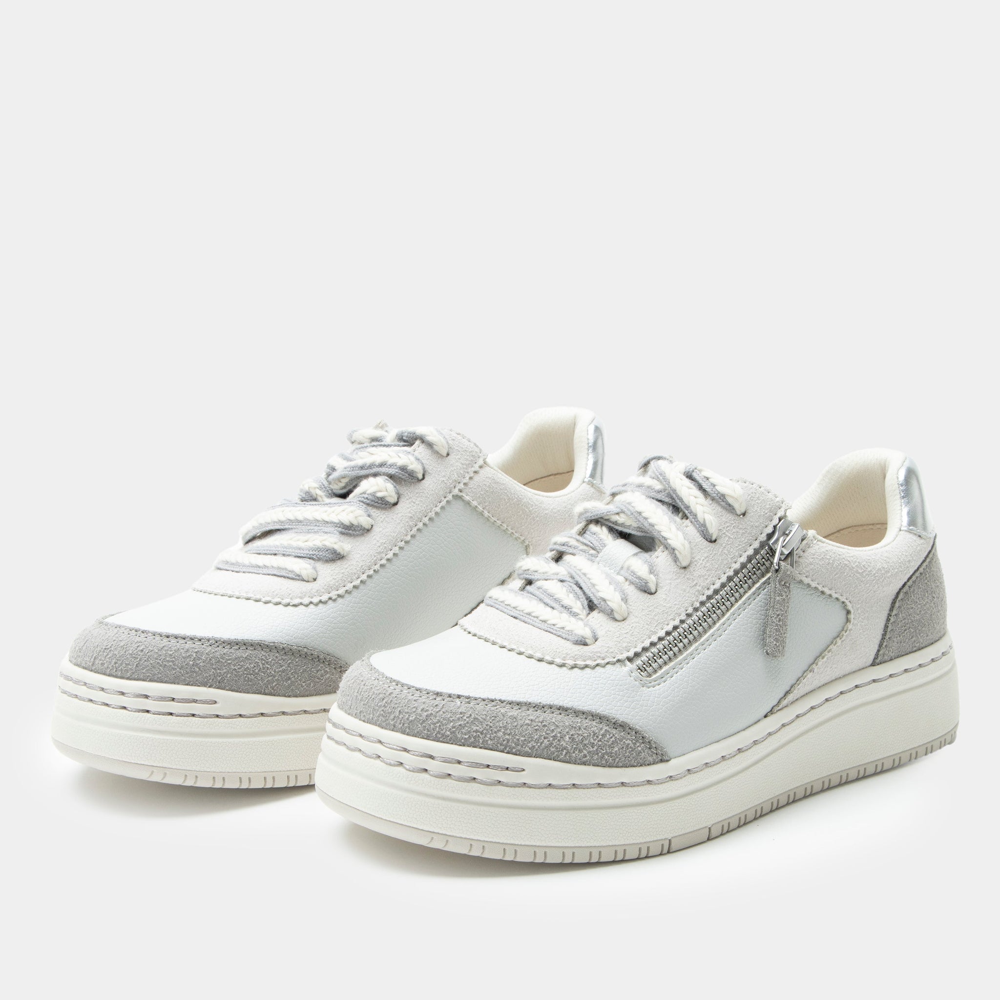 GARY & VERA ASPEY / ゲイリー&ヴェラ・アスペイ Averie Boho Grey Shoe - Alegria Shoes