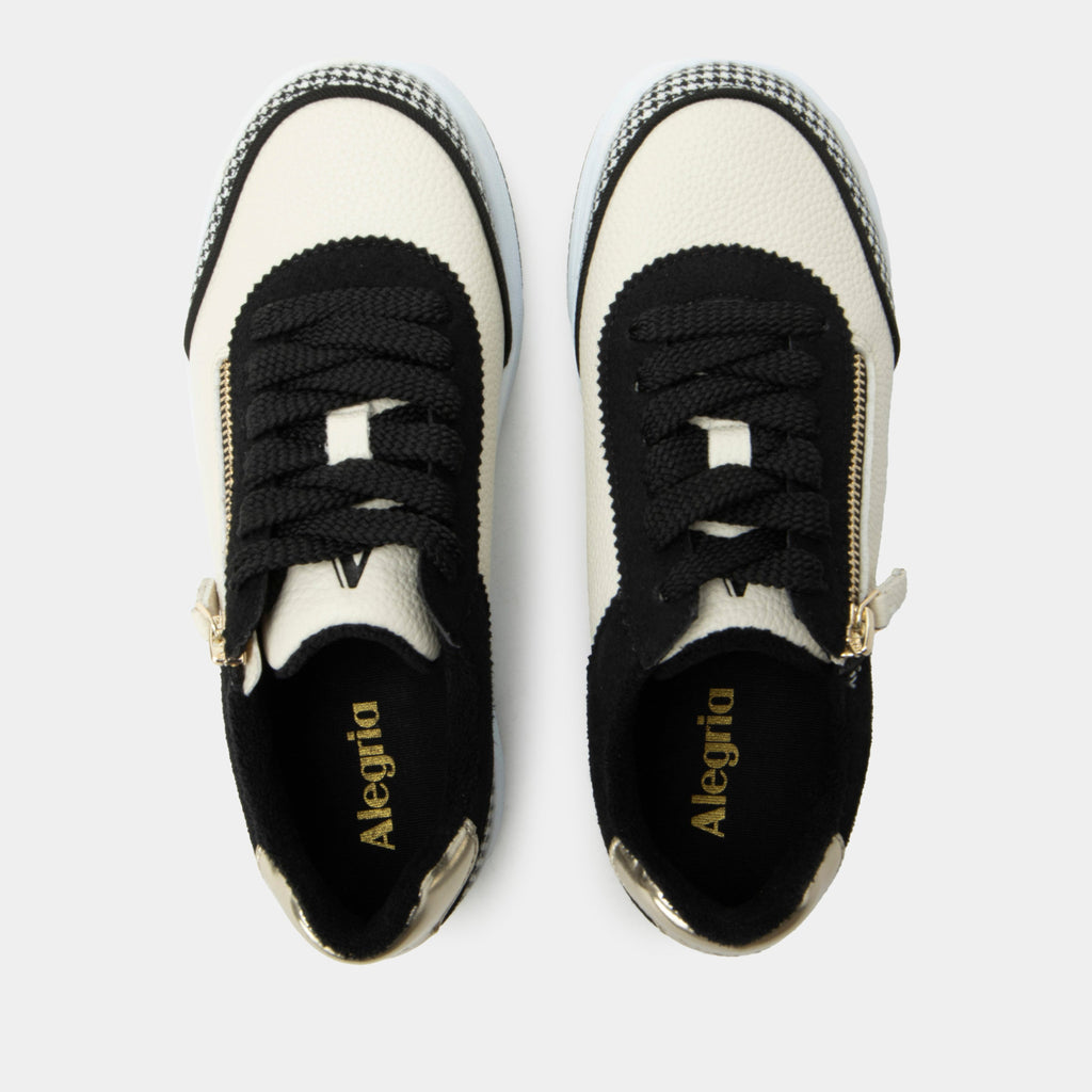Averie Houndstooth Black Shoe | Alegria Shoes