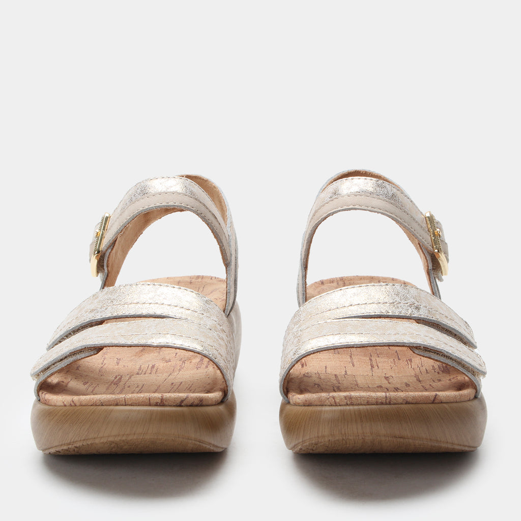 Blinda Champagne Sandal | Alegria Shoes