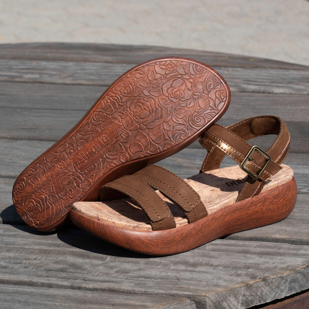 Blinda Pecan Sandal | Alegria Shoes