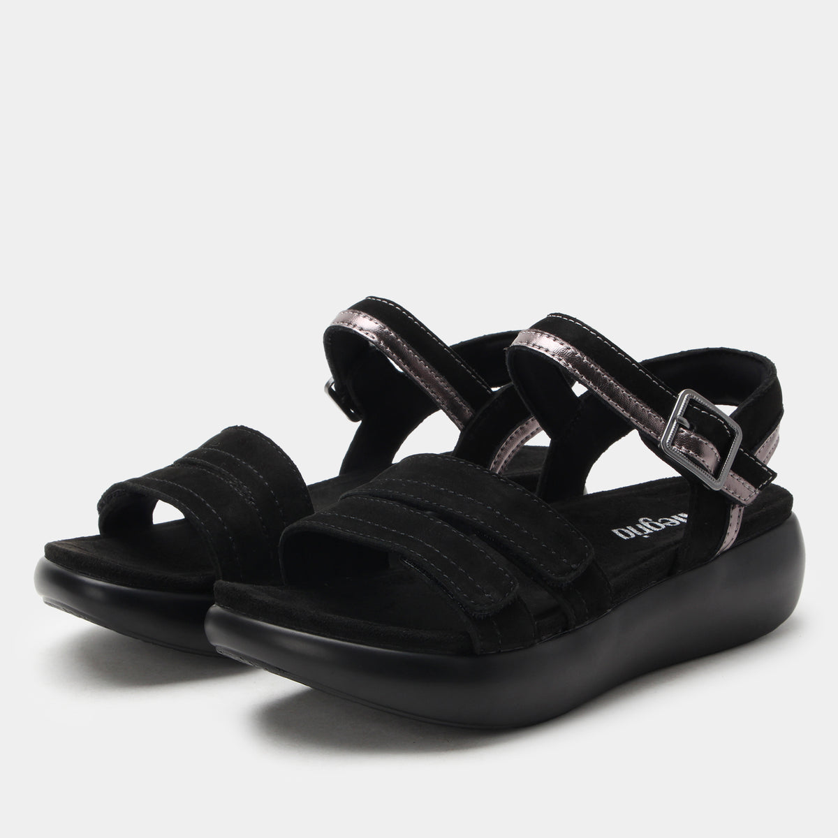 Blinda Black Sandal | Alegria Shoes