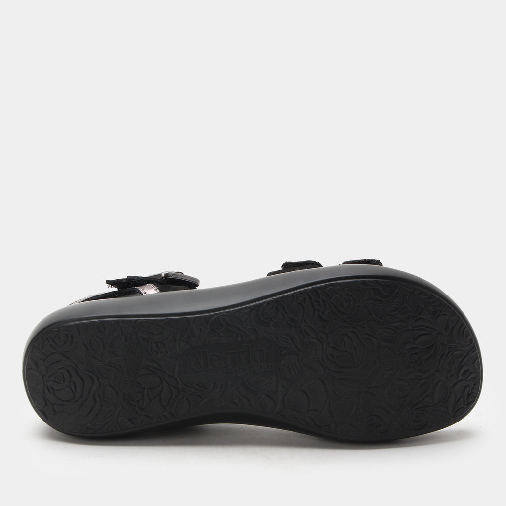 Blinda Black Sandal | Alegria Shoes