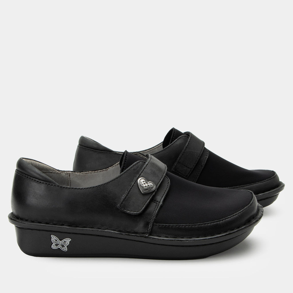 Brenna Oiled Black Shoe | Alegria Shoes