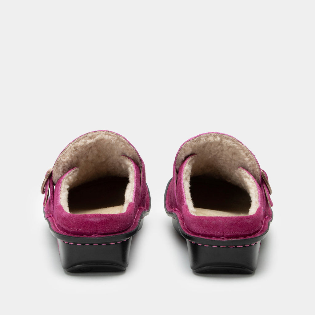 Brigid Magenta Clog on a Mini rocker bottom outsole - BRI-6166_S3