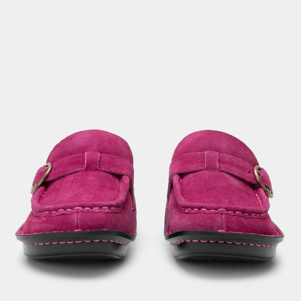 Brigid Magenta Clog on a Mini rocker bottom outsole - BRI-6166_S5