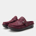 Brigid Maroon Mist Clog