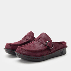 Brigid Maroon Mist Clog