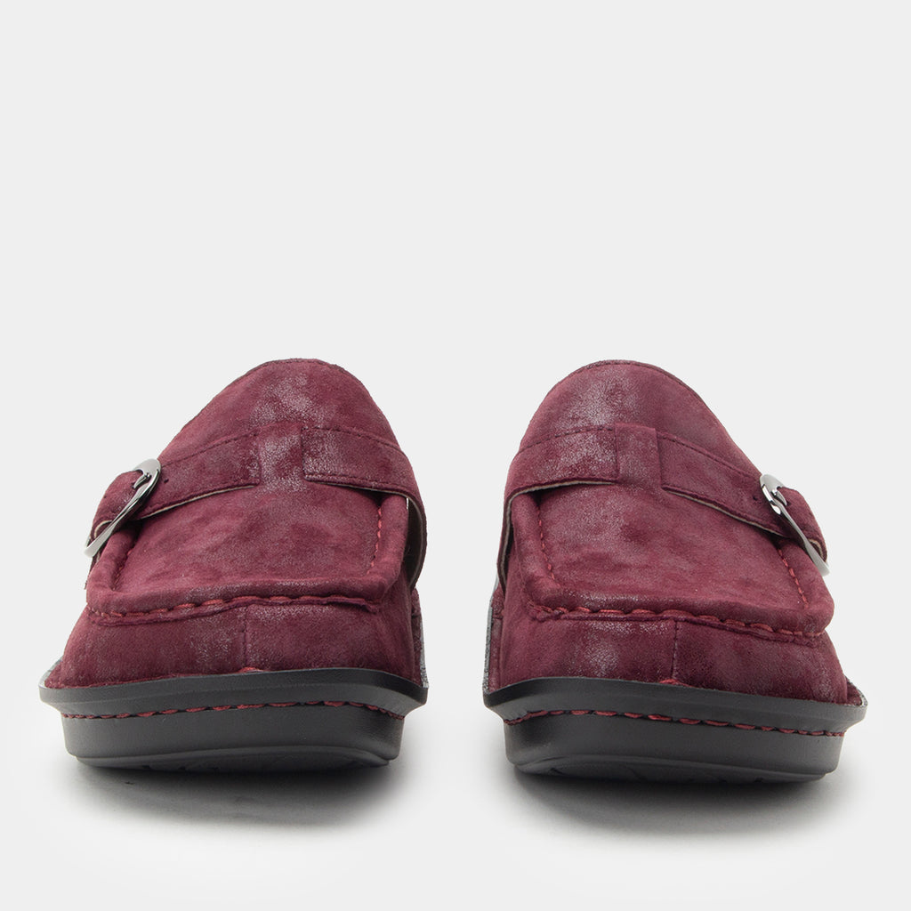 Brigid Maroon Mist Clog