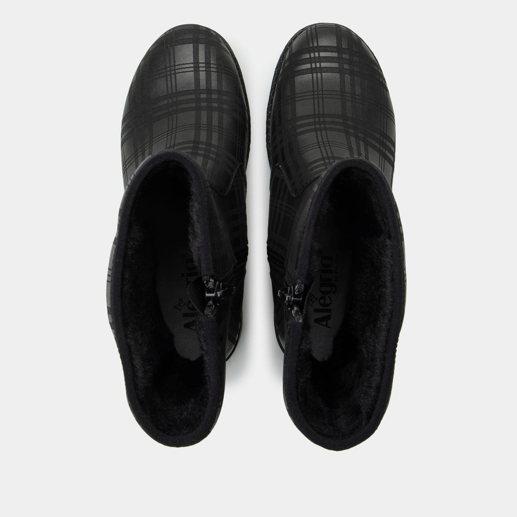 Chalet Plaid To Meet You Boot | Alegria Shoes