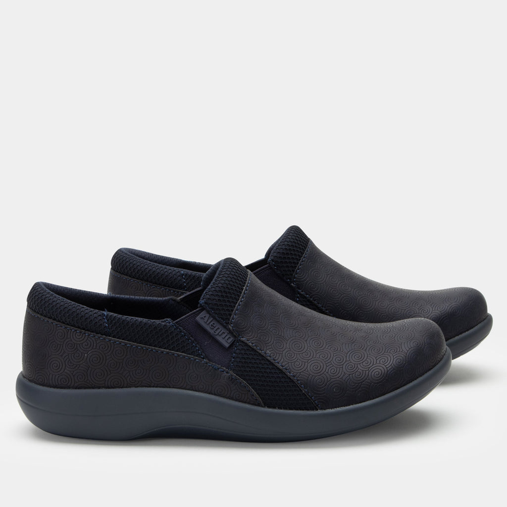 Duette Swirl Wind Navy sport rocker shoe on a lightweight responsive polyurethane outsole. DUE-6312_S2