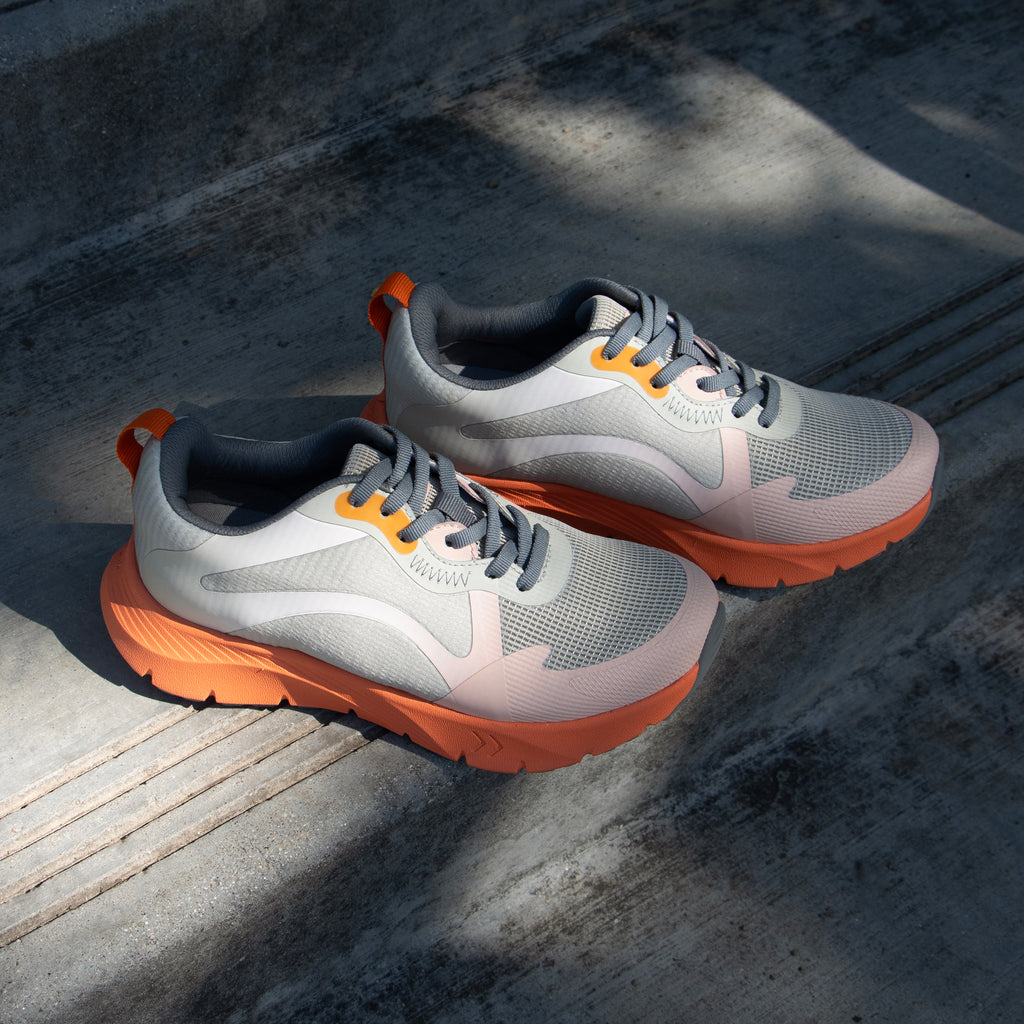 Exhault Electric Orange shoe on a lightweight EVA Rebounce outsole 