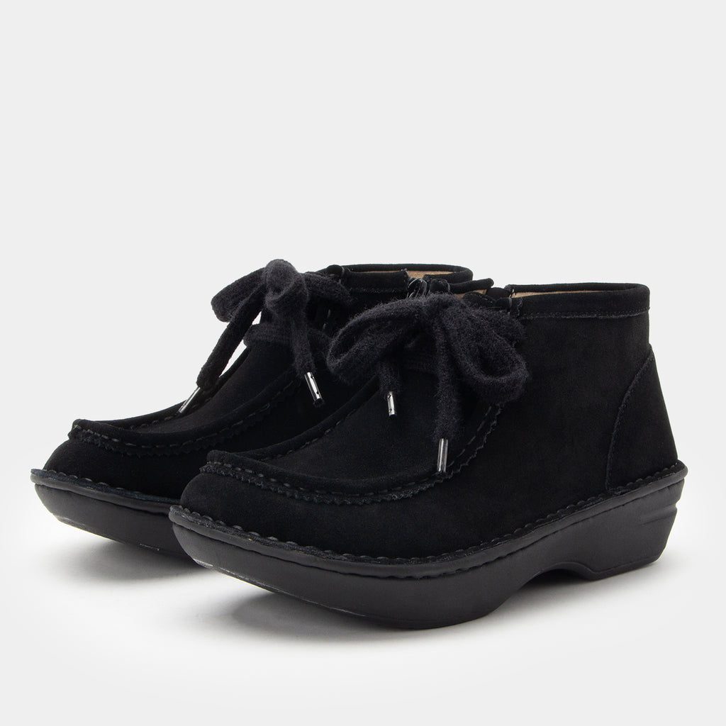 Fae Black Suede Boot