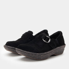 Fynn Black Suede Shoe