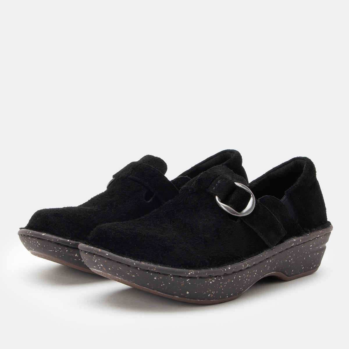 Fynn Black Suede Shoe