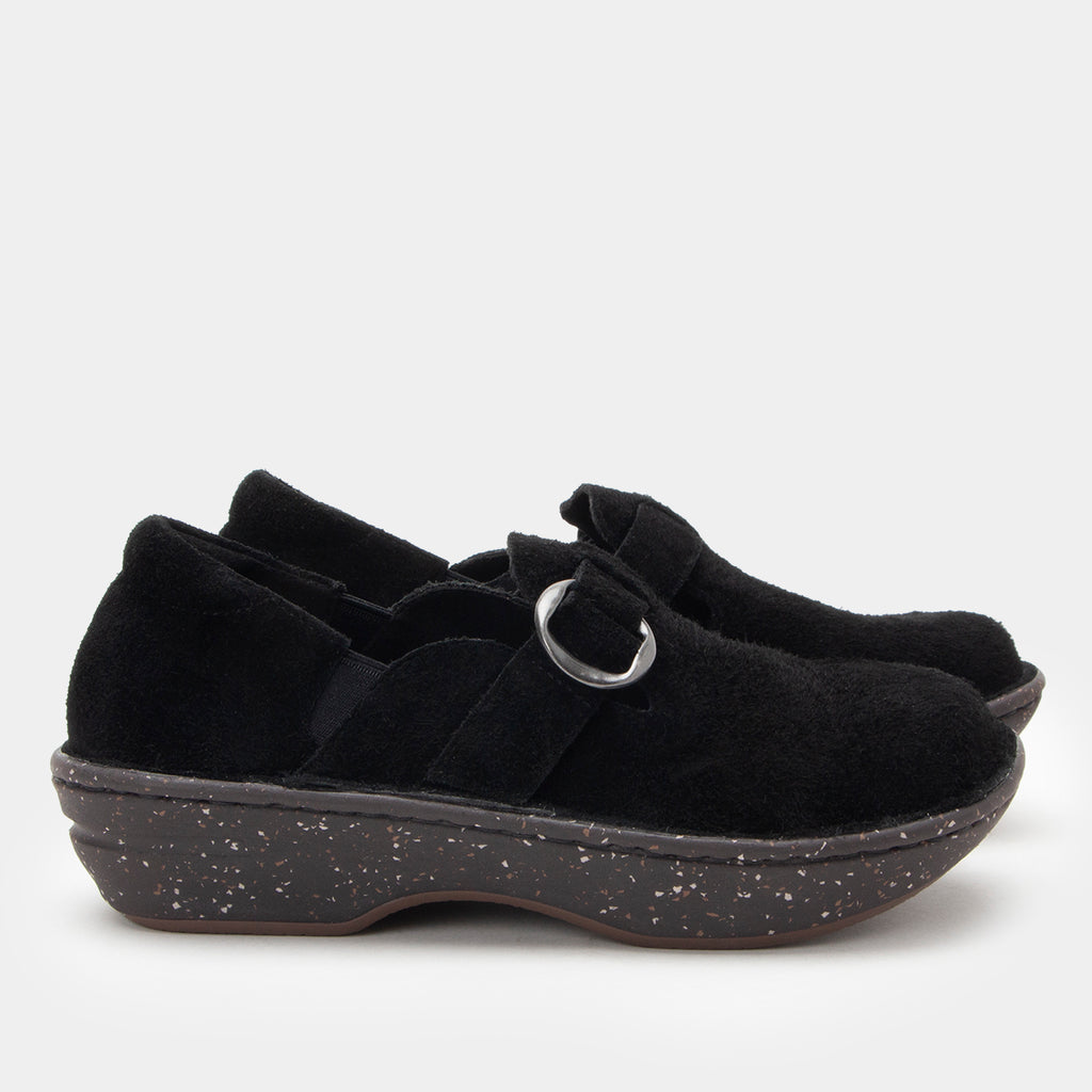 Fynn Black Suede Shoe