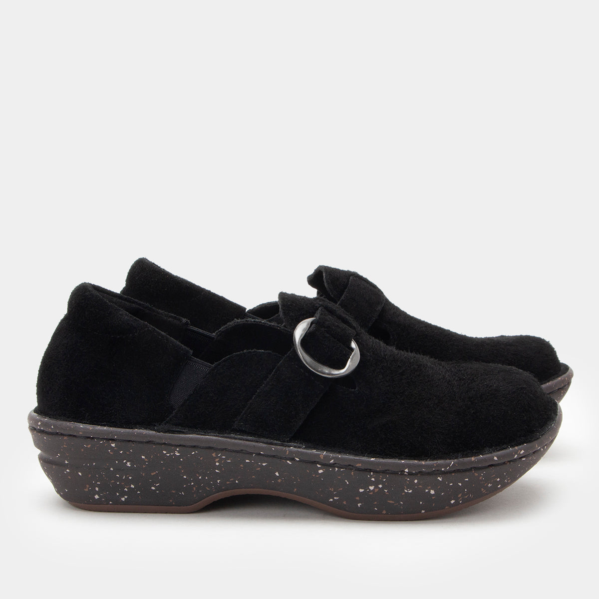 Fynn Black Suede Shoe