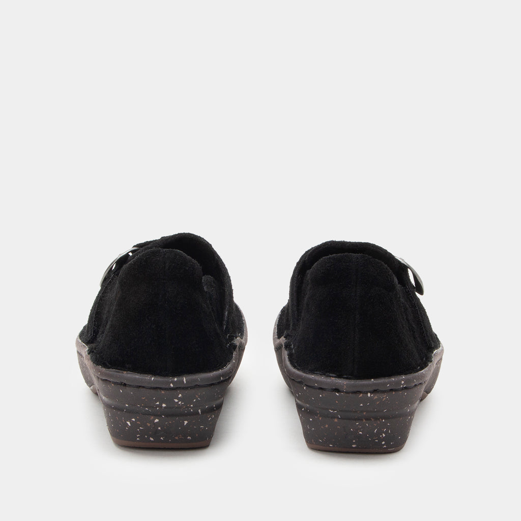 Fynn Black Suede Shoe