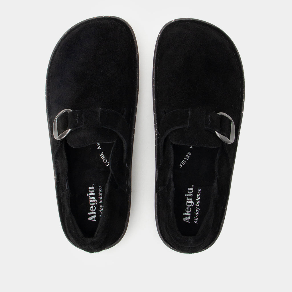 Fynn Black Suede Shoe