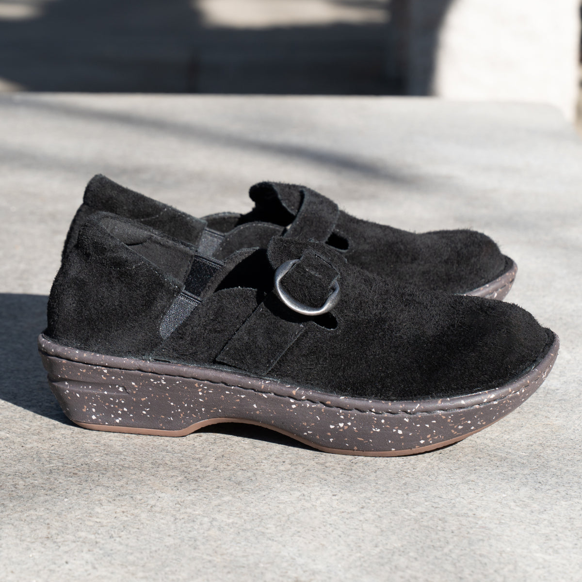 Fynn Black Suede Shoe