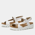 Henna White Sandal | Alegria Shoes