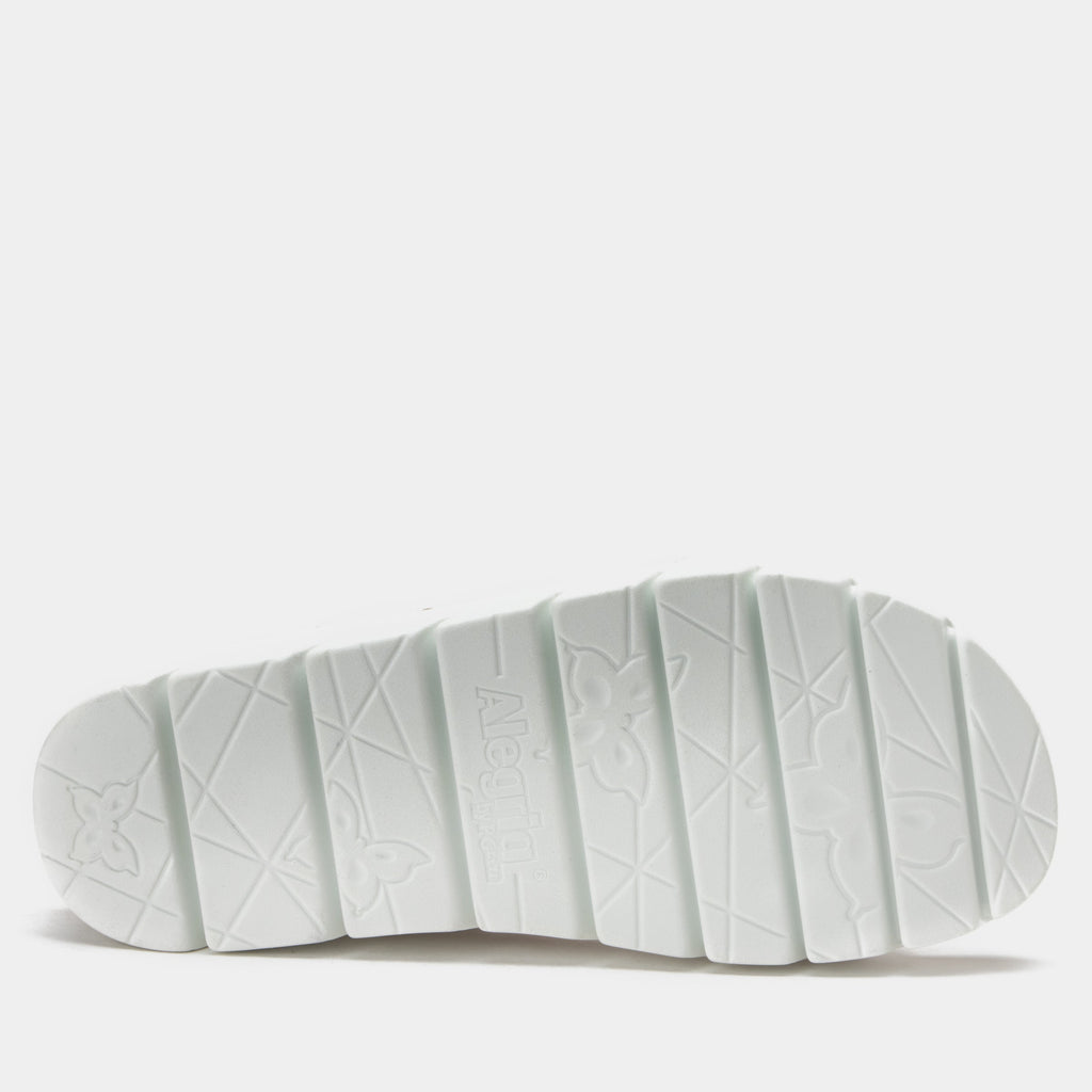 Henna White Sandal | Alegria Shoes