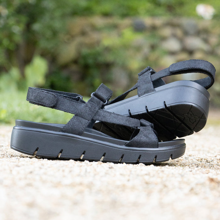alegria Henna They Call Me Mellow Black Sandal
