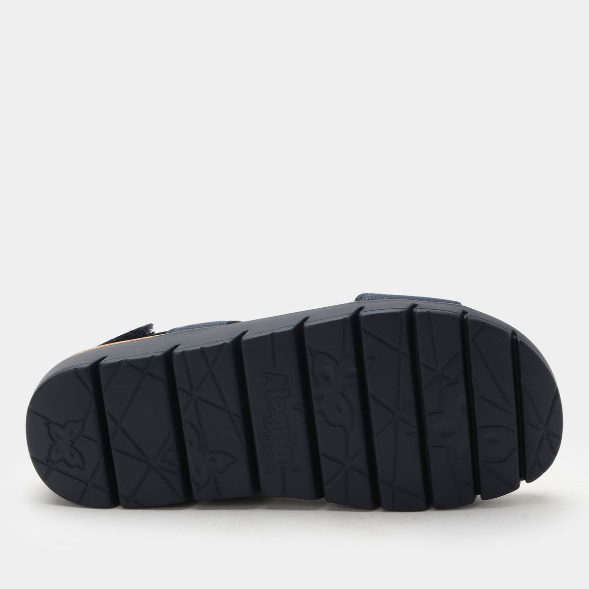 Henna Netted Navy Sandal | Alegria Shoes
