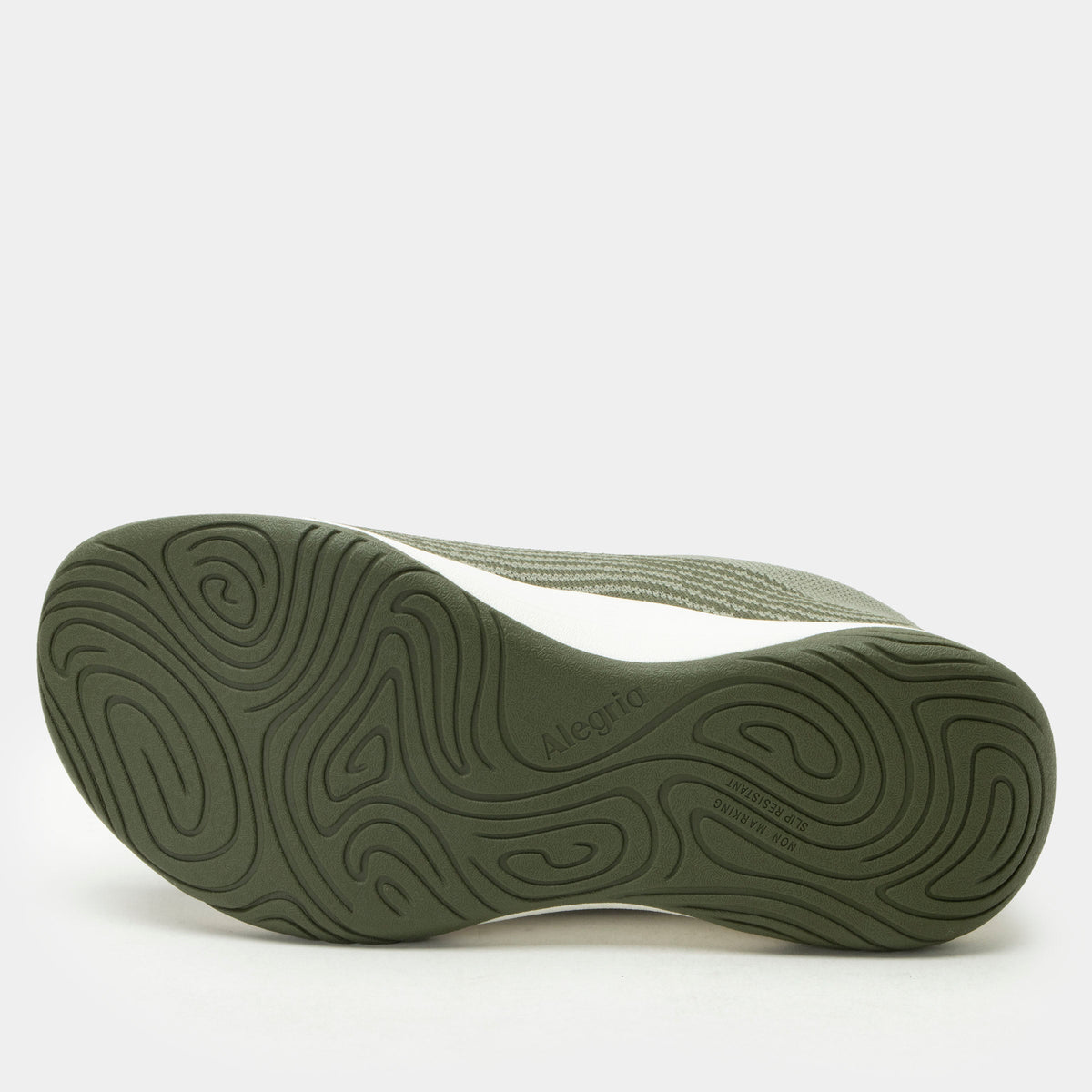 In8 Olive shoe on a Ergo Flo outsole IN8-6382_S6