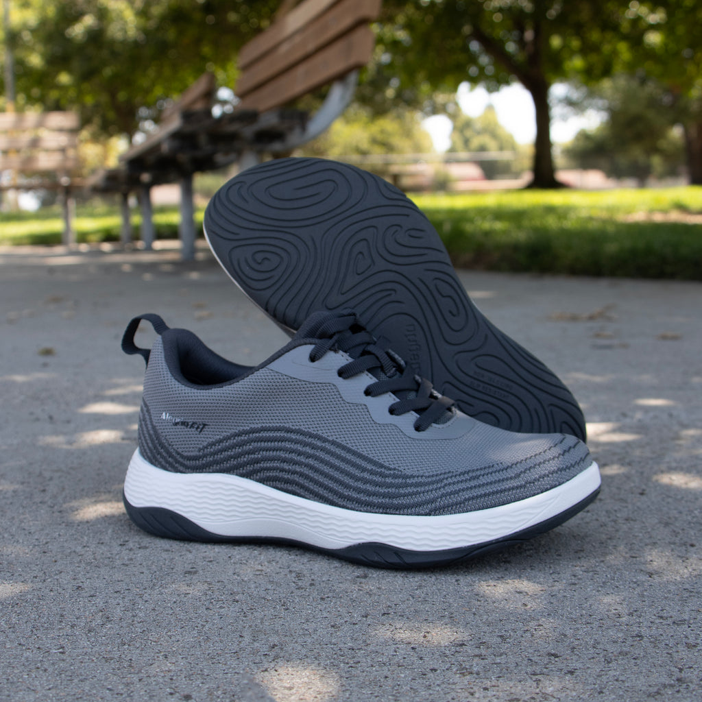 In8 Grey shoe on a Ergo Flo outsole 