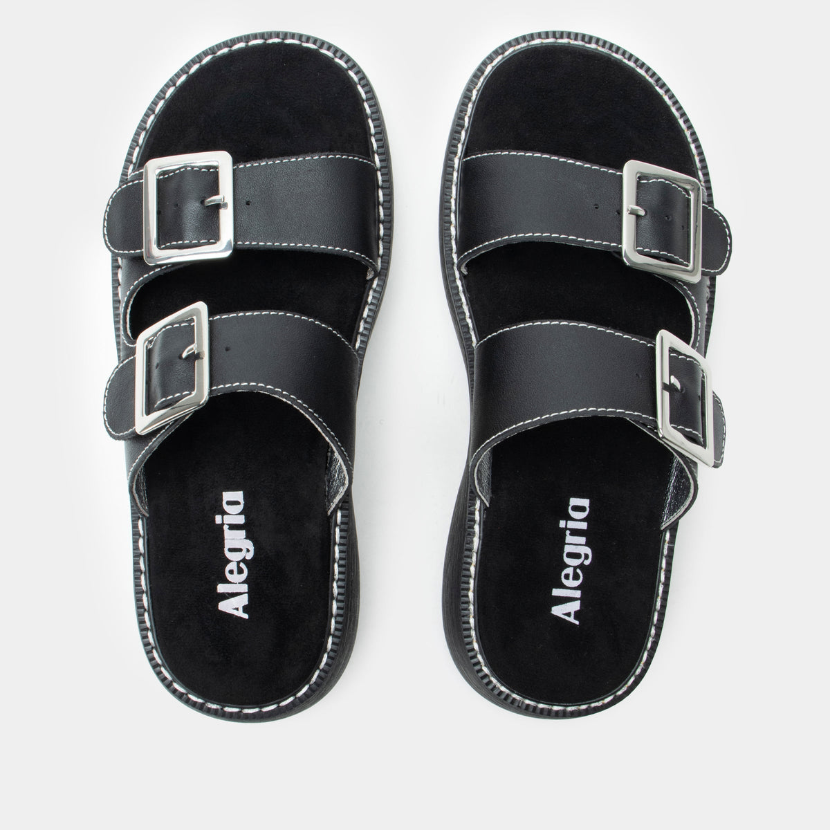 Iza Black Sandal | Alegria Shoes
