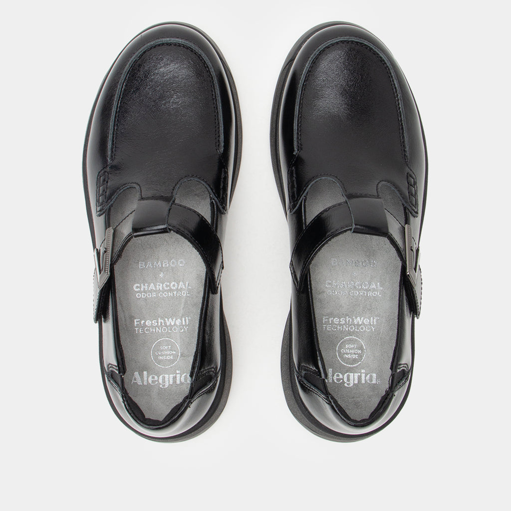 Jensie Glazed Black Shoe