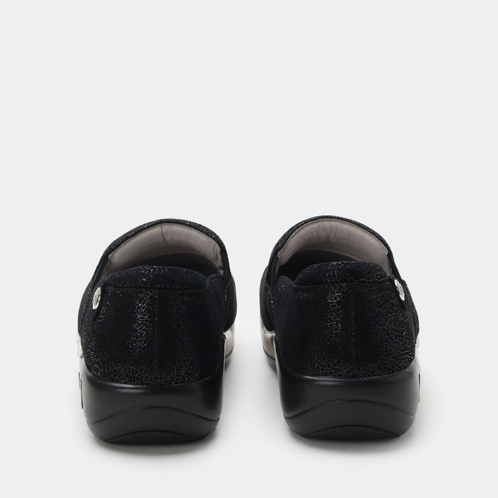 Keli Crackle Black Shoe | Alegria Shoes