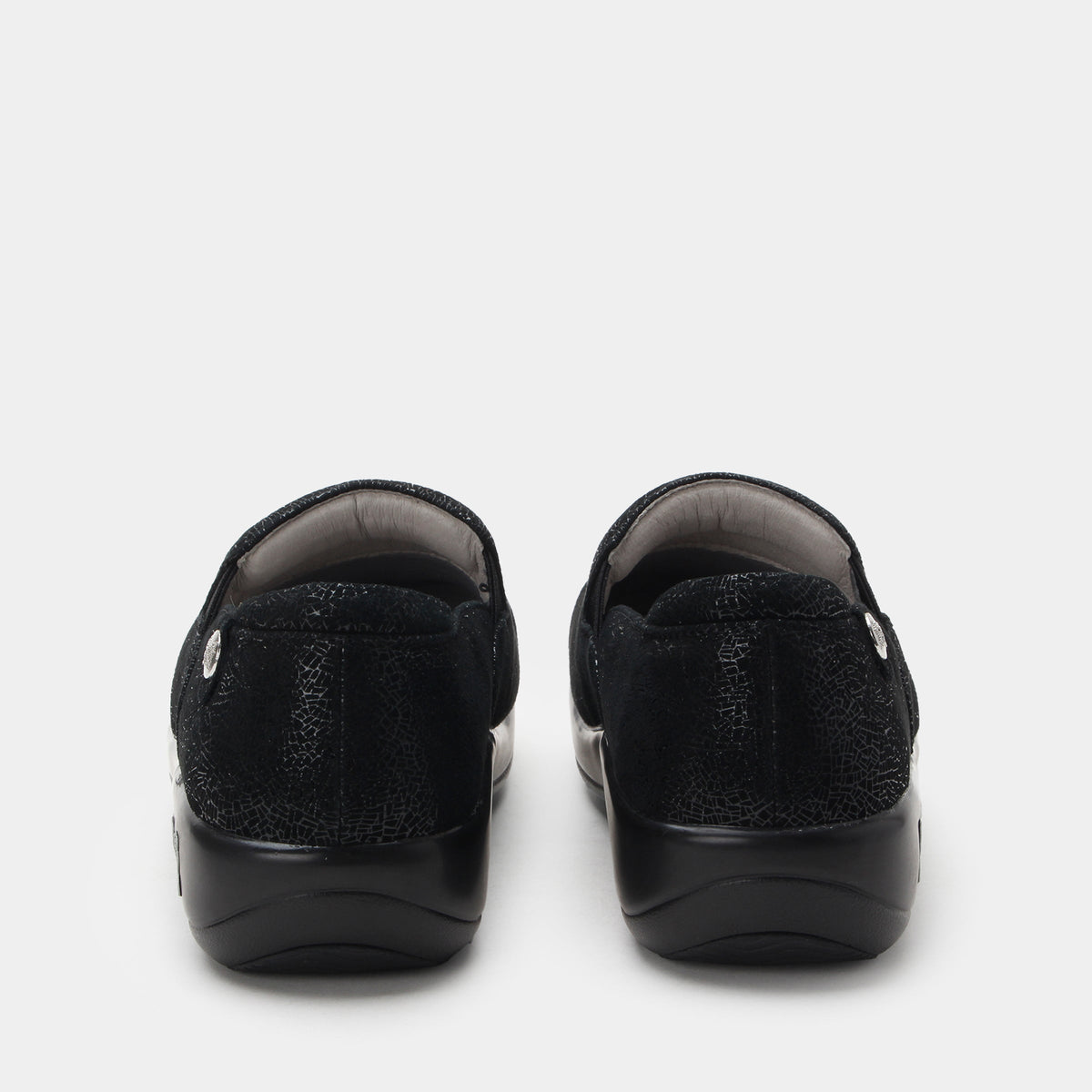 Keli Crackle Black Shoe | Alegria Shoes