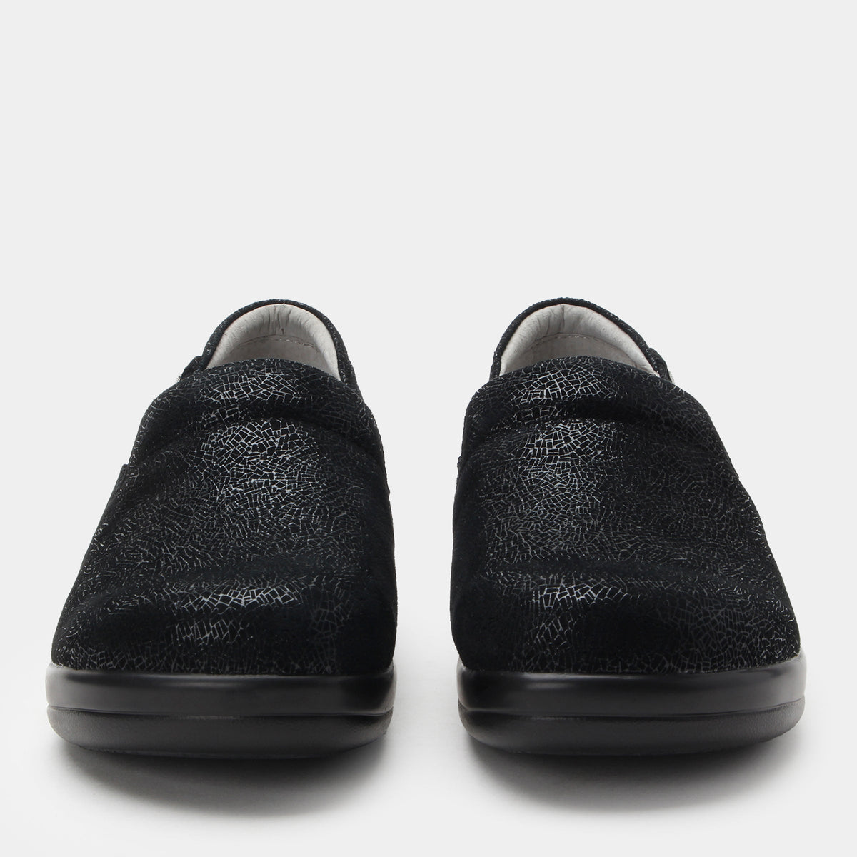 Keli Crackle Black Shoe | Alegria Shoes