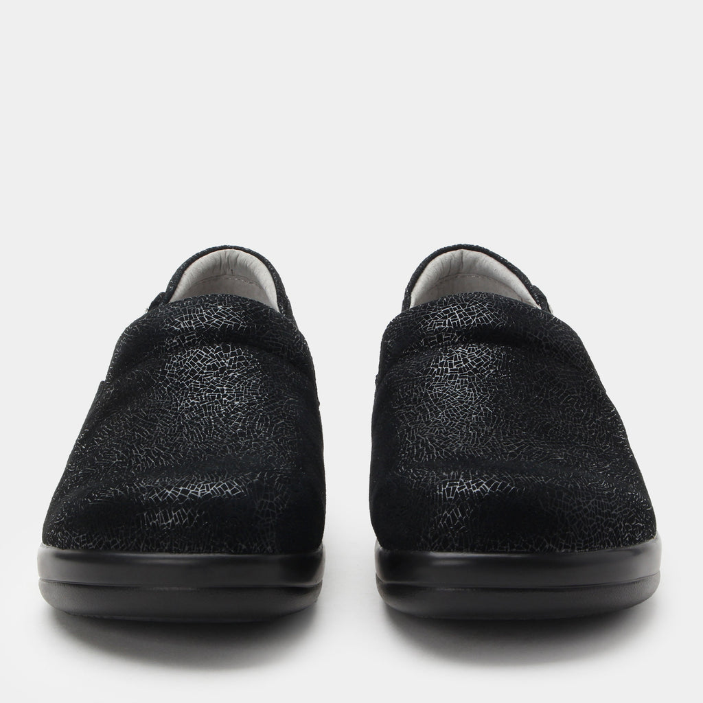Keli Crackle Black Shoe | Alegria Shoes
