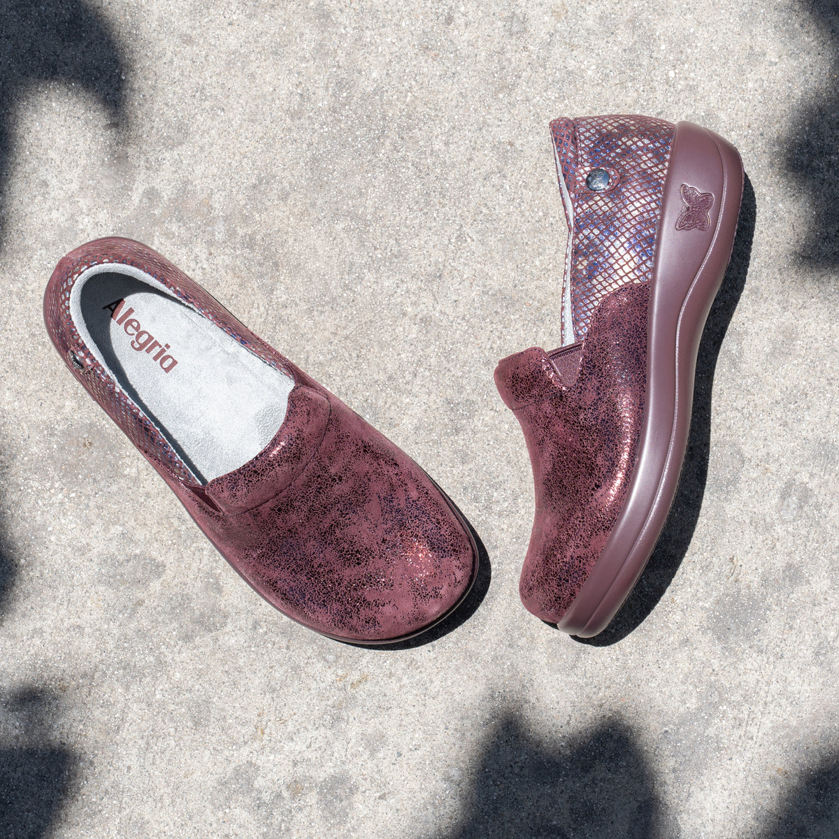 Keli Glimmer Burgundy Shoe