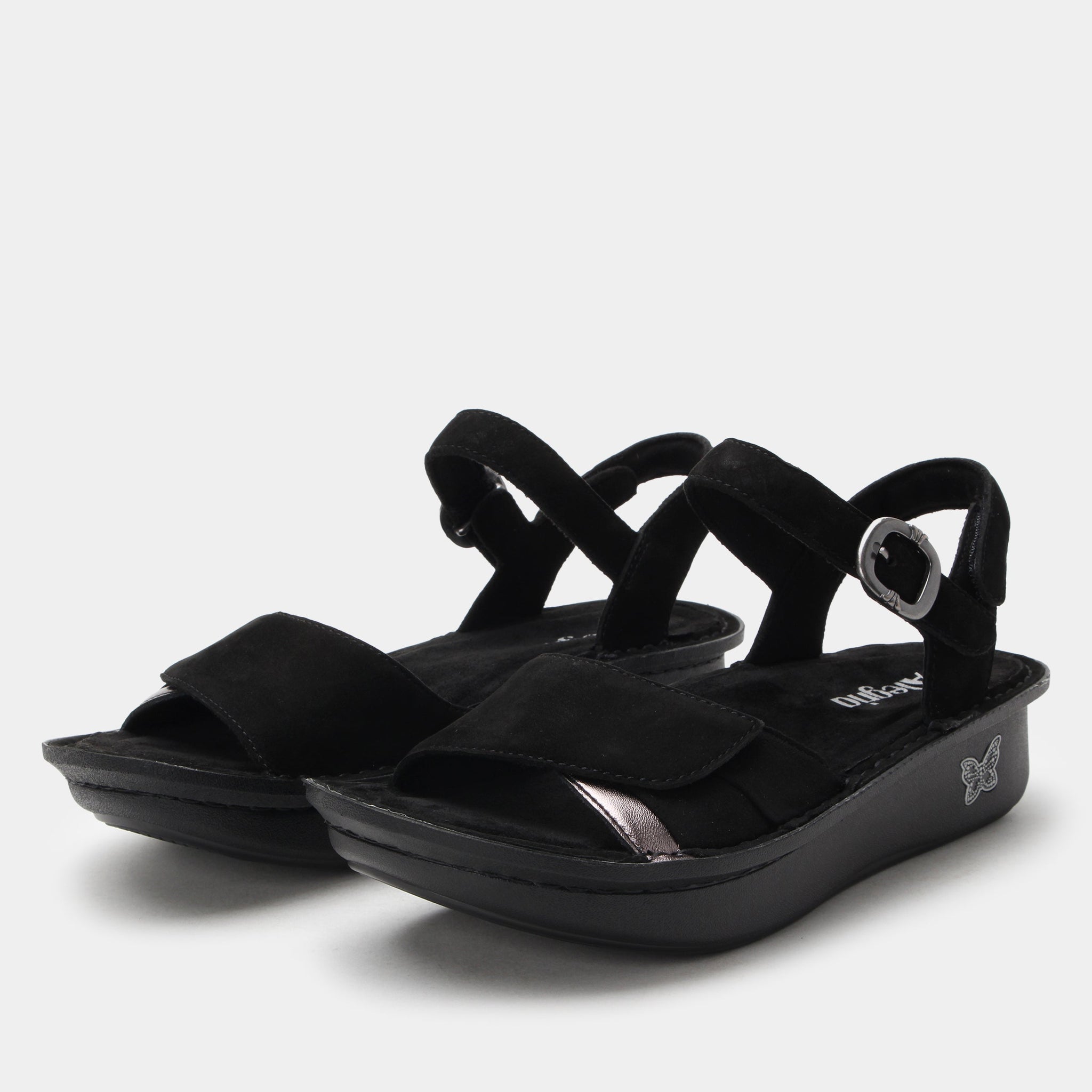 Klementine Black Sandal - Alegria Shoes